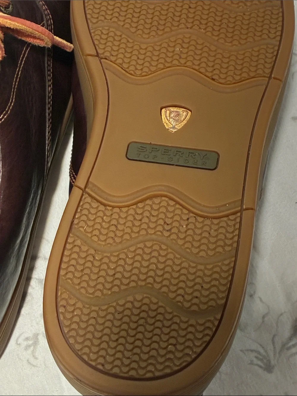 SPERRY GOLD CUP TOP SIDE BROWN LEATHER MENS 11.5M SHOES